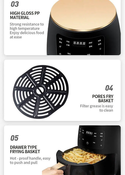 Air Fryer Smart Touch Home Electric Fryer Cool Tech House