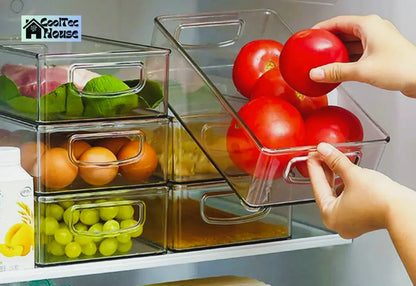 Transparent Refrigerator Storage Box Cool Tech House