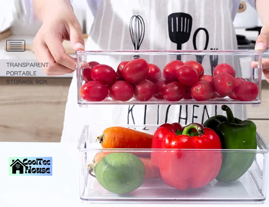 Transparent Refrigerator Storage Box Cool Tech House