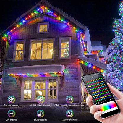 Christmas Light With Bluetooth APP and Remote control Cool Tec House