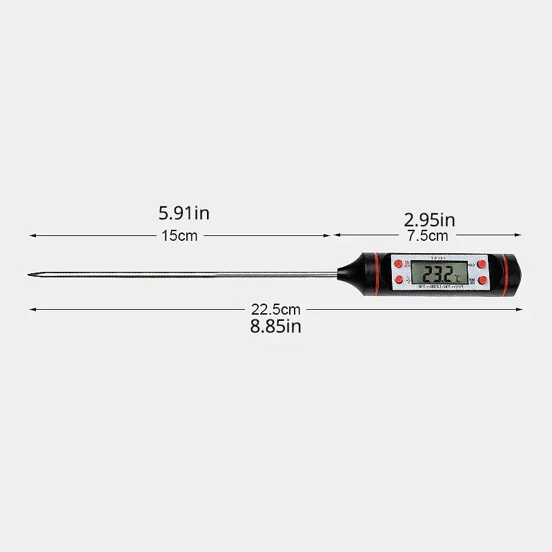 Electronic probe type digital thermometer with digital display liquid grill thermometer Cool Tec House