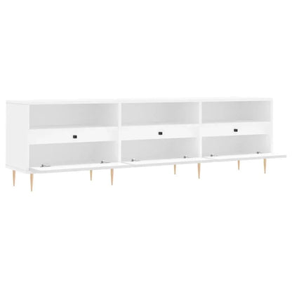 White TV cabinet 150x30x44,5 cm Cool Tech House