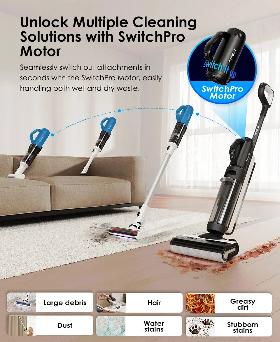 Tineco Floor One Switch S6 Vacuum cleaner 5 in 1 Cool Tec House