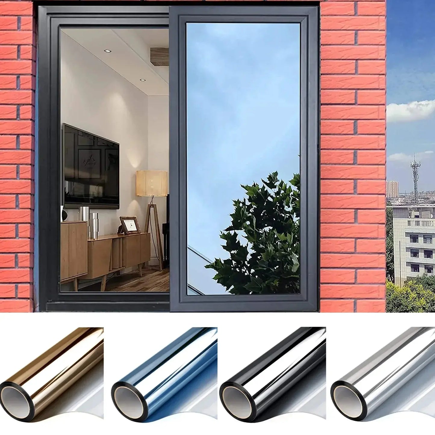 Self Adhesive Heat Control Film for Window Glass Cool Tec House