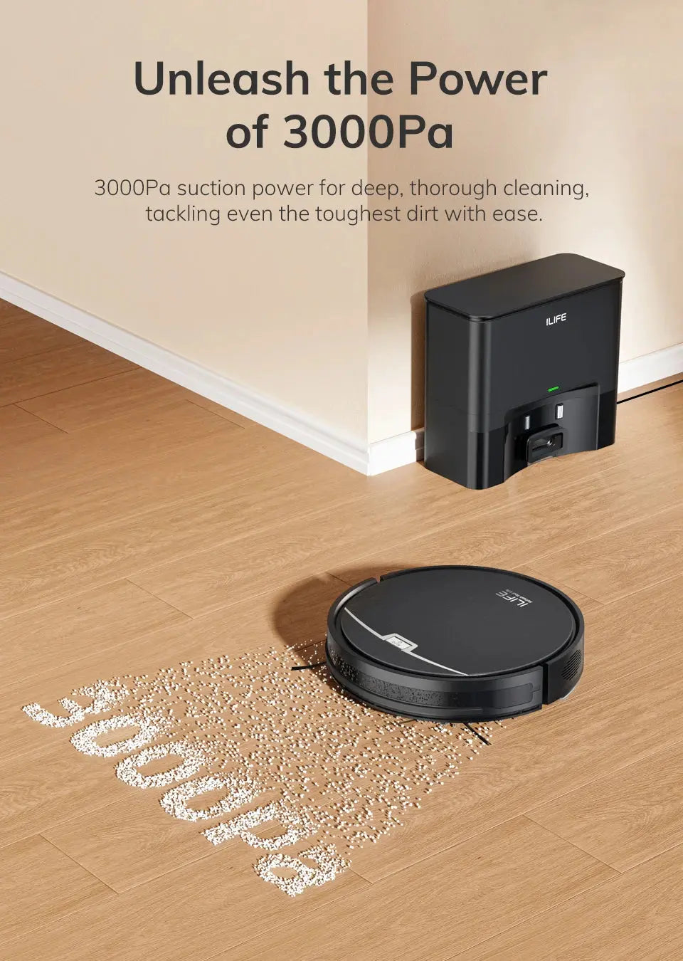 ILIFE V9 Pro Robot Vacuum Cleaner, Black with Alexa Control Cool Tec House