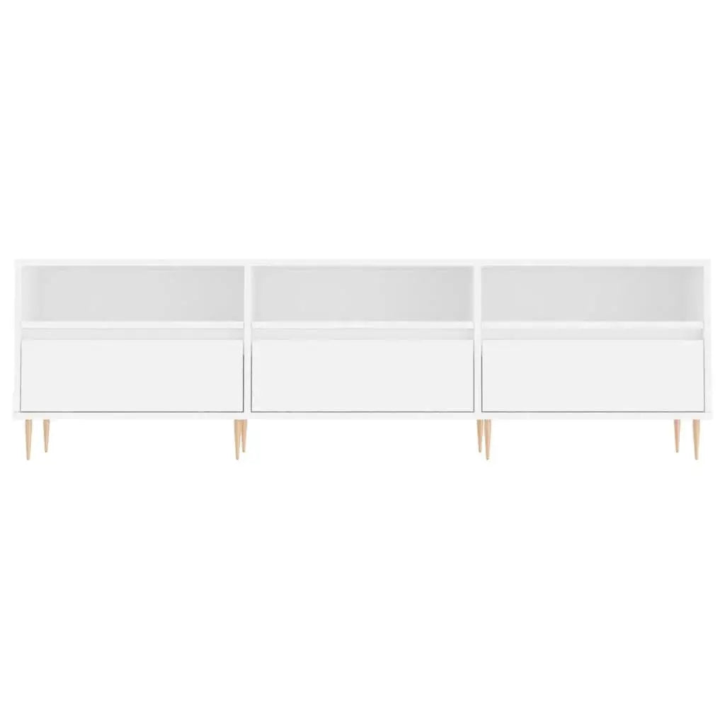 White TV cabinet 150x30x44,5 cm Cool Tech House