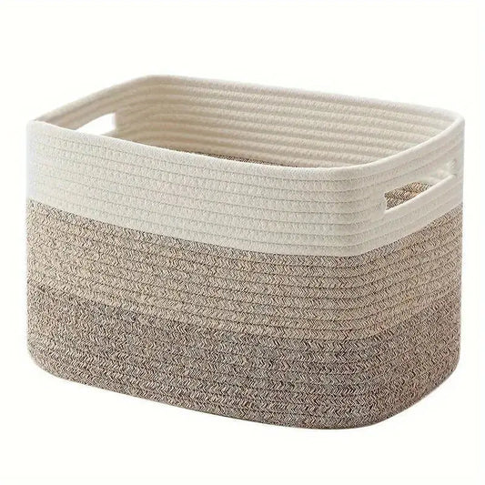 Bohemian style cotton rope woven storage basket, Cool Tech House