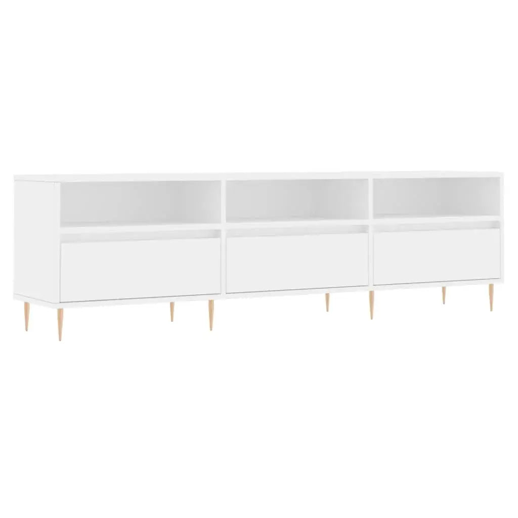 White TV cabinet 150x30x44,5 cm Cool Tech House