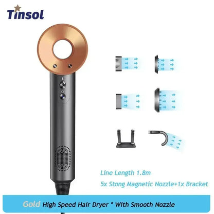 Hair Dryer Ionic Blow Dryer, Professional High-Speed Hairdryer Cool Tec House