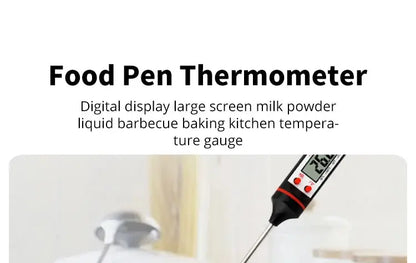 Electronic probe type digital thermometer with digital display liquid grill thermometer Cool Tec House