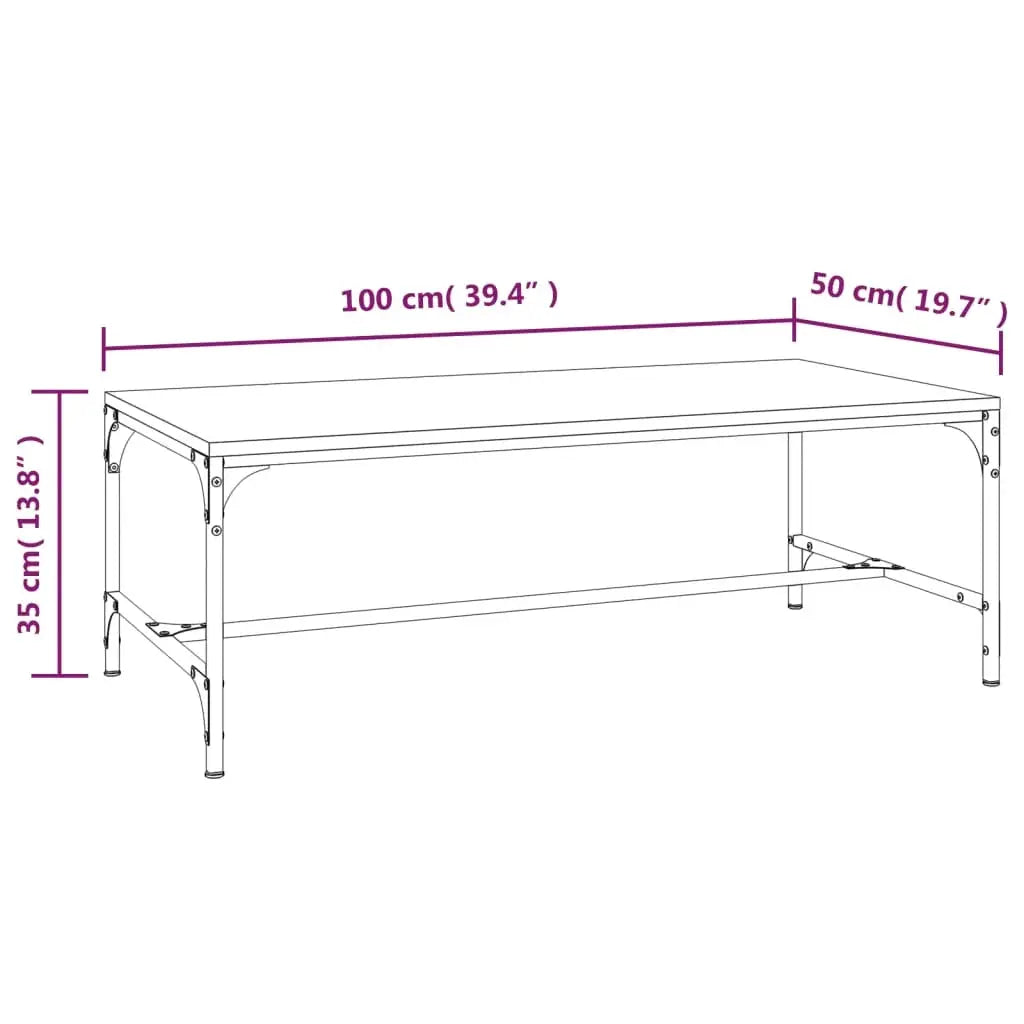 Coffee Table oak sonoma engineering Wood Nordic Cool Tech House