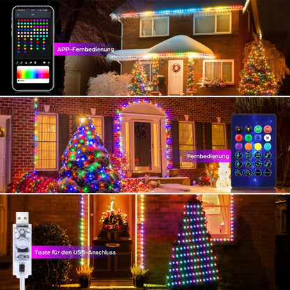 Christmas Light With Bluetooth APP and Remote control Cool Tec House