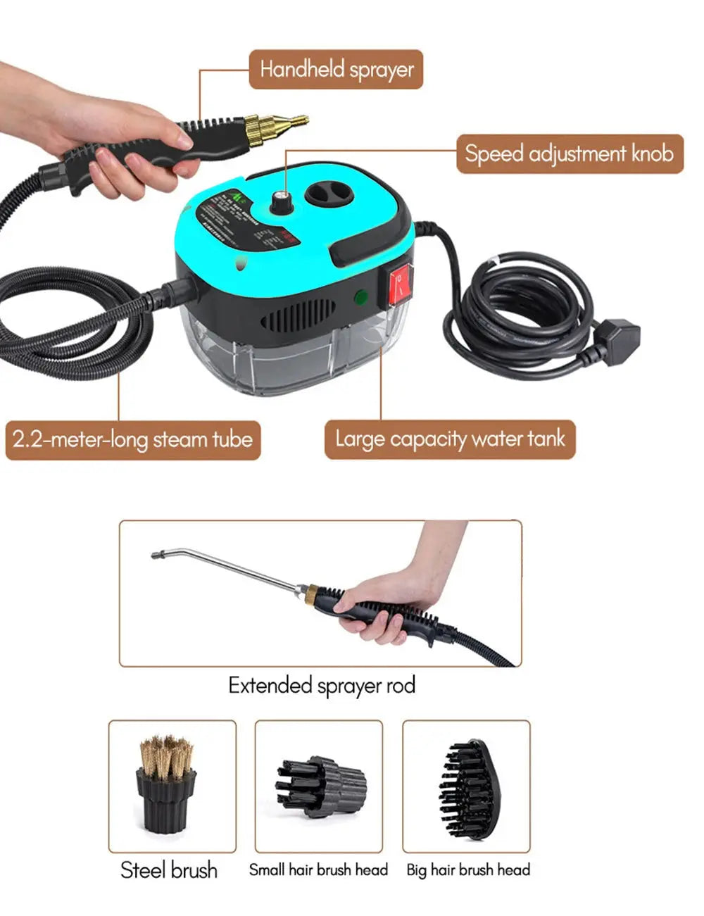 Steam Cleaner High temperature Jet Washer  Cool Tec House