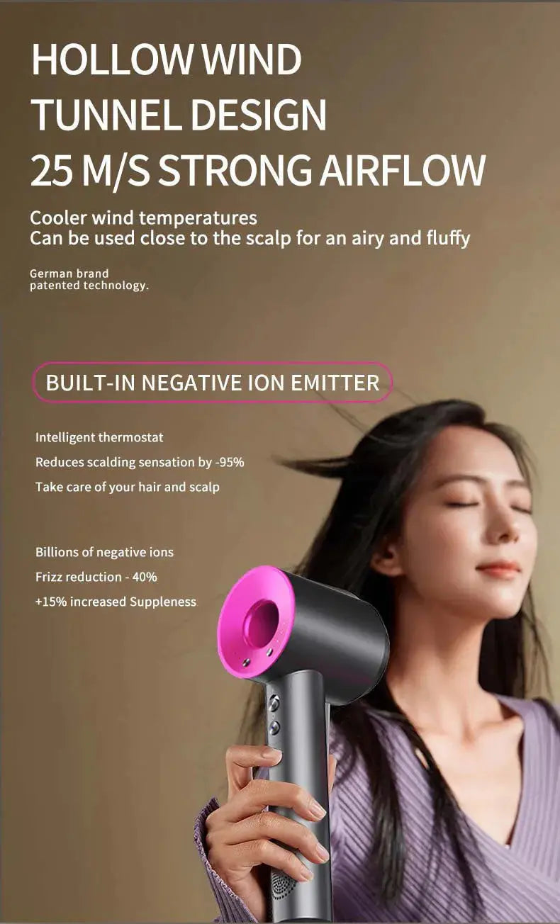 Powerful Hair Dryer Superionic Cool Tech House