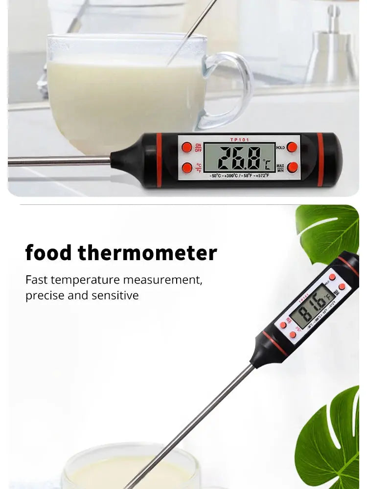 Electronic probe type digital thermometer with digital display liquid grill thermometer Cool Tec House