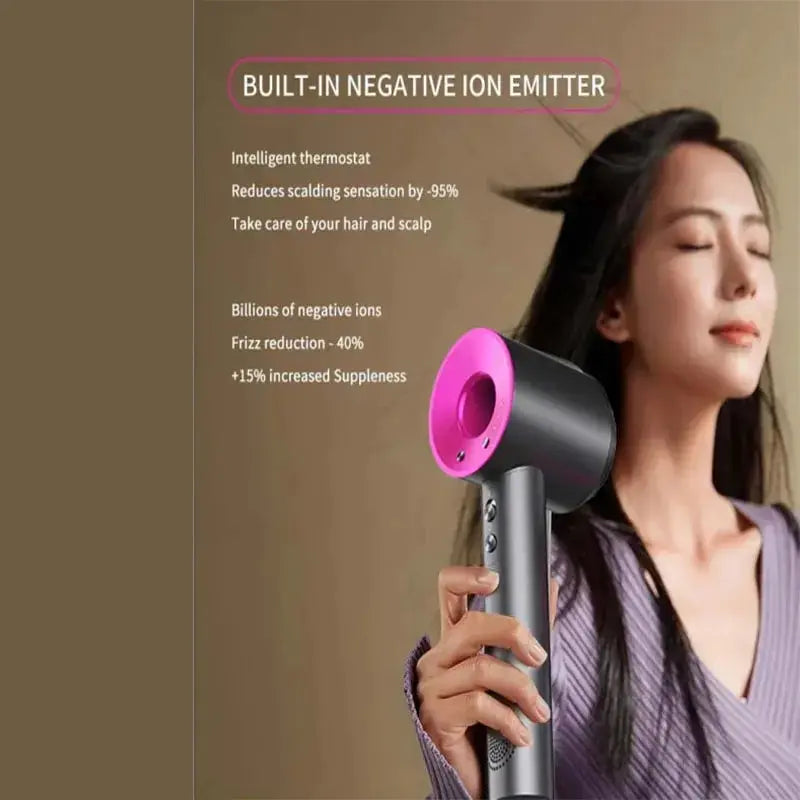 Hair Dryer Ionic Blow Dryer, Professional High-Speed Hairdryer Cool Tec House