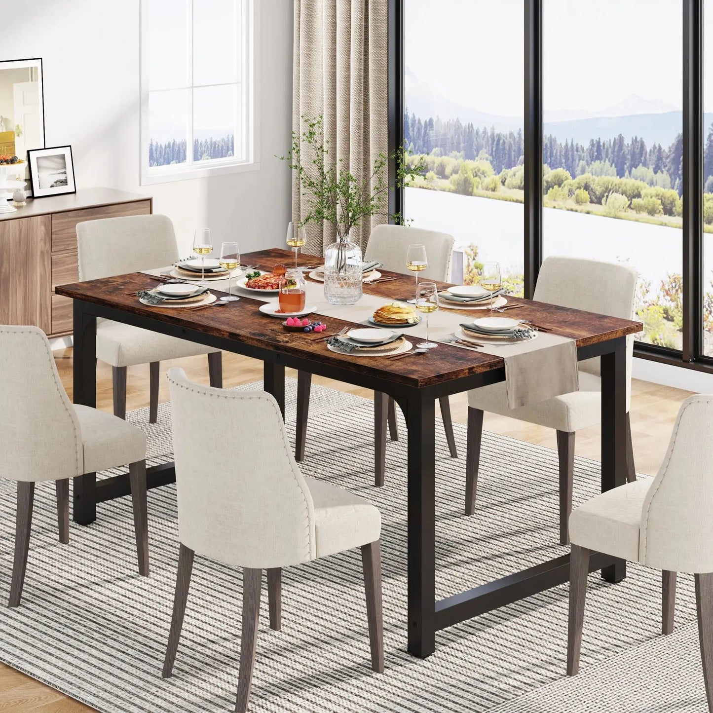 Tribesigns rectangular dining table Cool Tech House