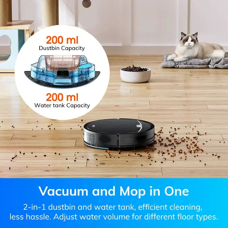 ILIFE V9 Pro Robot Vacuum Cleaner, Black with Alexa Control Cool Tec House