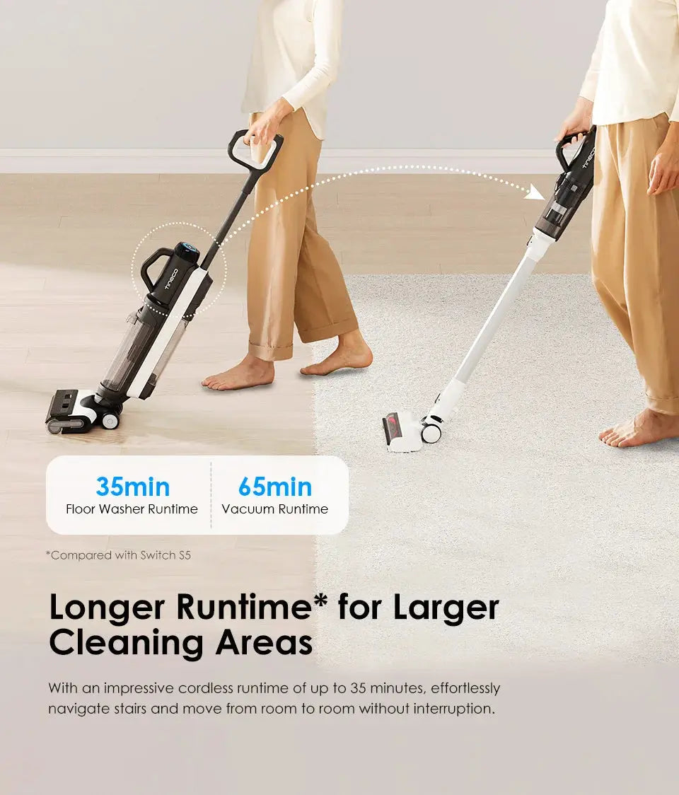 Tineco Floor One Switch S6 Vacuum cleaner 5 in 1 Cool Tec House