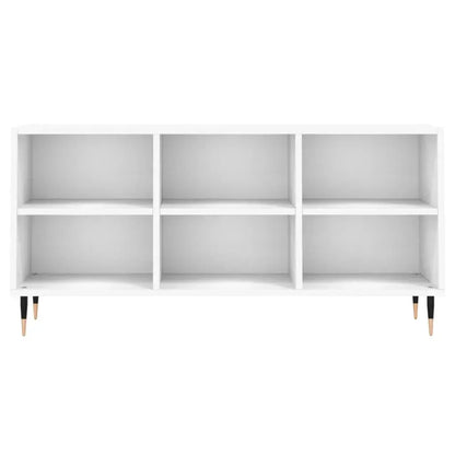 White TV cabinet 103,5x30x50 cm wood Engineering Cool Tech House