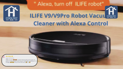 ILIFE V9 Pro Robot Vacuum Cleaner, Black with Alexa Control